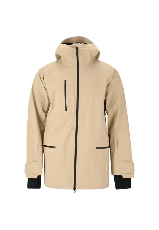 Kurtka narciarska SOS Lipno. Kolor: wielokolorowy, biały, beżowy. Sezon: zima. Sport: narciarstwo