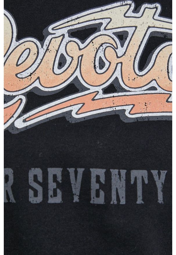 Superdry Longsleeve bawełniany kolor czarny. Kolor: czarny. Materiał: bawełna. Długość rękawa: długi rękaw. Wzór: nadruk