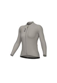 ALÉ CYCLING - Koszulka rowerowa damska Alé Cycling Solid Color Block 2.0 LS. Kolor: szary