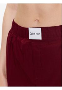 Calvin Klein Underwear Szorty piżamowe 000QS6892E Bordowy Relaxed Fit. Kolor: czerwony. Materiał: bawełna