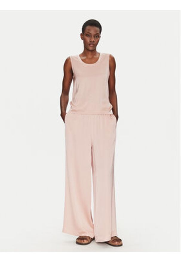 ViCOLO Bluzka TD0006 Różowy Relaxed Fit. Kolor: różowy. Materiał: wiskoza
