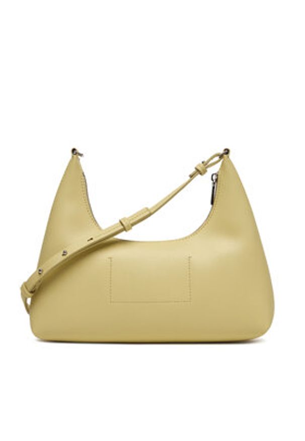 Calvin Klein Torebka Foil Logo Conv Shoulder Bag LV04F3272G Żółty. Kolor: żółty. Materiał: skórzane
