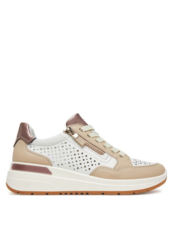 Sneakersy Ara. Kolor: beżowy