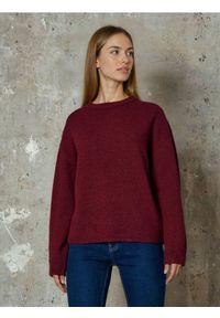 Sinsay - Sweter basic - bordowy. Kolor: czerwony