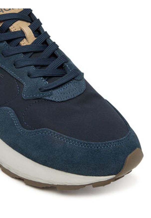 HOFF Sneakersy City Mkii 22535609 Granatowy. Kolor: niebieski. Materiał: zamsz, skóra