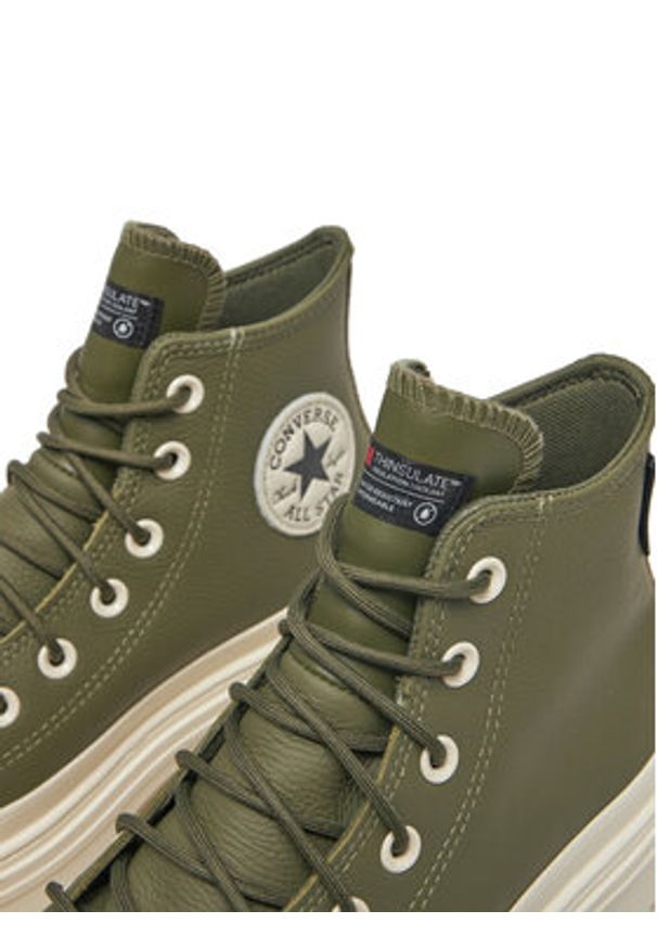 Converse Trampki Chuck Taylor All Star Lugged Heel Platform Waterproof A11163C 306 Zielony. Kolor: zielony. Materiał: materiał. Obcas: na platformie