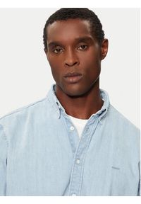 Levi's® Koszula Autentic A7210-0018 Błękitny Relaxed Fit. Kolor: niebieski. Materiał: bawełna #4