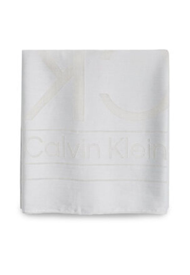 Calvin Klein Chusta Burnout Large Monogram K60K612977 Szary. Kolor: szary. Materiał: poliester, materiał