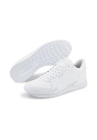 Puma - Buty sportowe ST Runner v3 L PUMA White Gray Violet. Kolor: fioletowy, wielokolorowy, szary, biały. Materiał: materiał, skóra ekologiczna. Sport: turystyka piesza