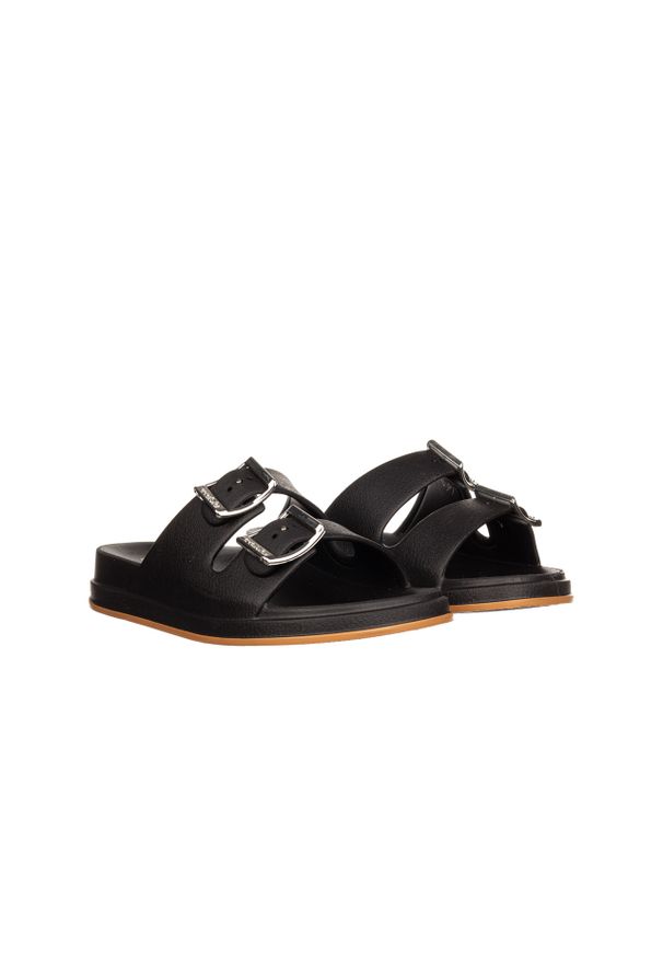 Klapki Azaleia Dani Anatomic Tam Black 198009, Czarny, Tworzywo. Kolor: czarny. Materiał: tworzywo sztuczne. Sezon: lato