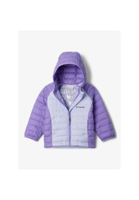 columbia - Kurtka ocieplana dziewczęca Columbia Powder Lite II Hooded Jacket. Kolor: fioletowy. Sport: turystyka piesza #1
