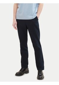 Tom Tailor Spodnie materiałowe 1041171 Granatowy Regular Fit. Kolor: niebieski. Materiał: len
