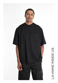 La Haine Inside Us T-shirt | 3Z M1215 | Mężczyzna | Czarny. Okazja: na co dzień. Kolor: czarny. Materiał: bawełna. Styl: casual, elegancki #7