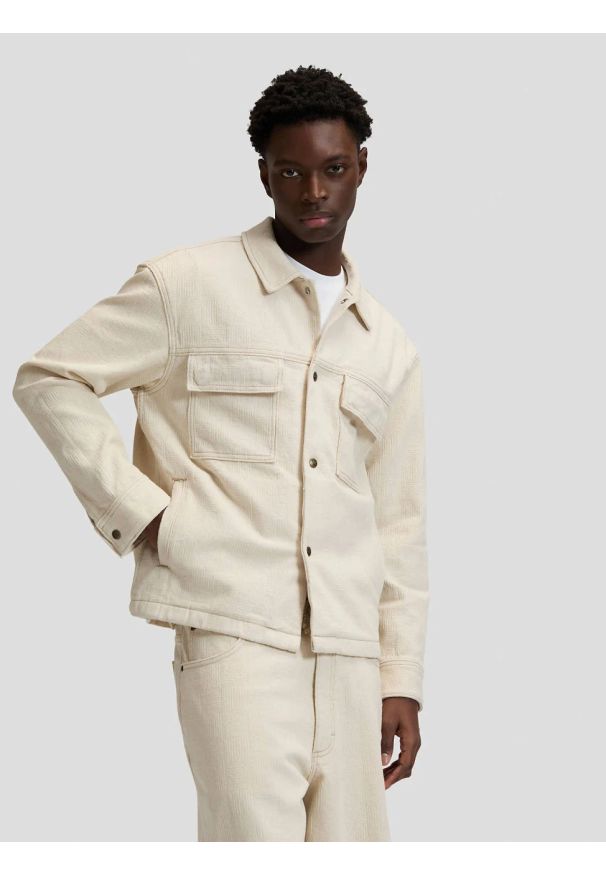 Lee - MESKA KURTKA LEE JACQUARD JKT NATURAL GREIGE 112376449