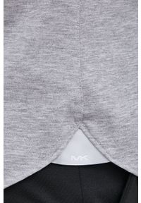 Michael Kors koszula bawełniana męska kolor szary slim z kołnierzykiem włoskim. Typ kołnierza: kołnierzyk włoski. Kolor: szary. Materiał: bawełna