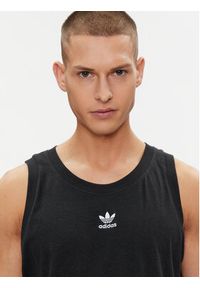 Adidas - adidas Tank top Essentials+ Made With Hemp Tank Top HR8619 Czarny Slim Fit. Kolor: czarny. Materiał: bawełna