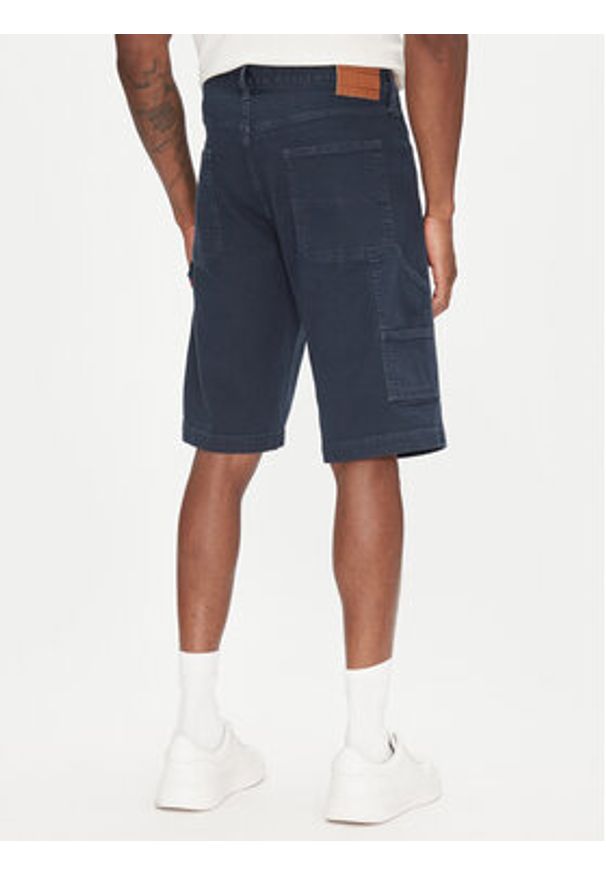 Tommy Jeans Szorty materiałowe Jaimie DM0DM21951 Granatowy Slim Fit. Kolor: niebieski. Materiał: bawełna