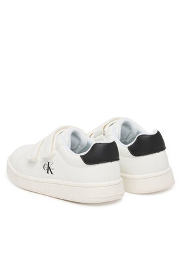 Calvin Klein Sneakersy Low Cut Velcro V1X9-83275-1355 Biały. Kolor: biały. Materiał: skóra