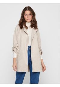 only - ONLY Płaszcz z imitacji skóry Joline 15179864 Beżowy Regular Fit. Kolor: beżowy. Materiał: skóra #1