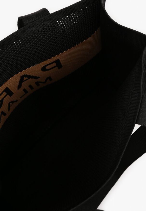 Renee - Czarna Torebka Typu Shopper Zdobiona Tłoczeniami Salicella. Kolor: czarny. Wzór: aplikacja. Materiał: zdobione, z tłoczeniem. Styl: elegancki, casual