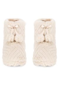 Home & Relax Kapcie WFA3241-1 Beżowy. Kolor: beżowy. Materiał: materiał #5