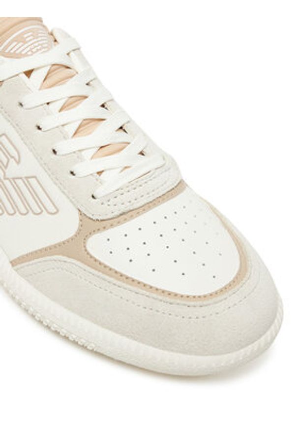 EA7 Emporio Armani Sneakersy 7X000405 AF19826 MZ170 Biały. Kolor: biały. Materiał: skóra