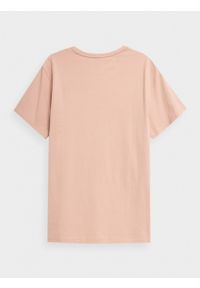 outhorn - T-shirt z nadrukiem męski - beżowy. Okazja: na co dzień. Kolor: beżowy. Materiał: dzianina, bawełna. Wzór: nadruk. Styl: casual #6