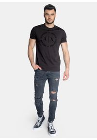 Koszulka męska czarna Armani Exchange 8NZTCD Z8H4Z 1200. Kolor: czarny