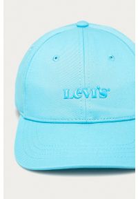 Levi's® - Levi's Czapka z daszkiem z aplikacją. Kolor: niebieski. Wzór: aplikacja. Styl: biznesowy