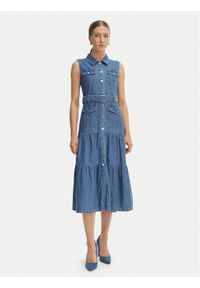 Morgan Sukienka jeansowa 251-RNAUTICA Niebieski Regular Fit. Kolor: niebieski. Materiał: bawełna #1