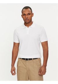 s.Oliver Polo 2138262 Biały Regular Fit. Typ kołnierza: polo. Kolor: biały. Materiał: bawełna