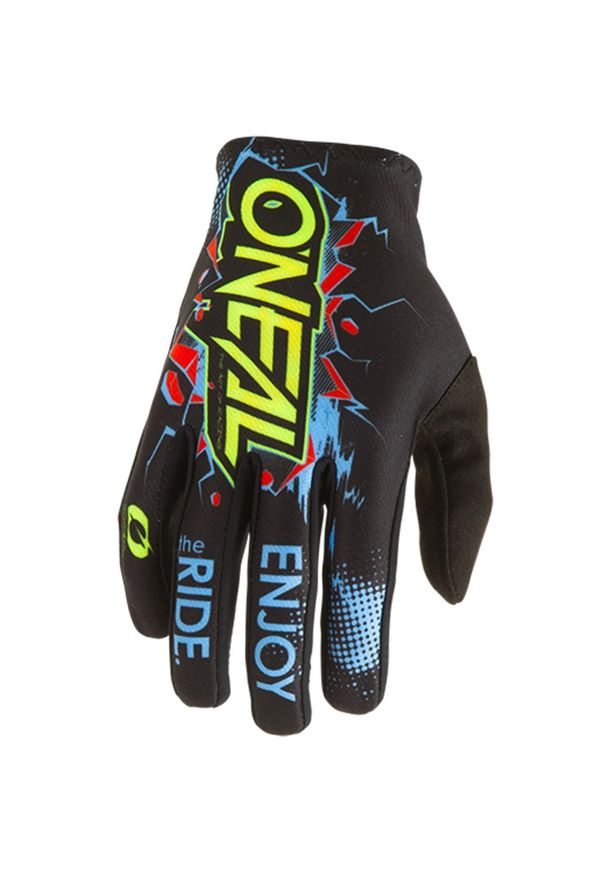 O'NEAL - Rękawiczki rowerowe mtb dziecięce O'neal Matrix Villain. Kolor: czarny. Sport: kolarstwo