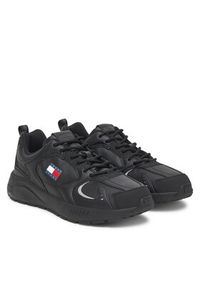 Tommy Jeans Sneakersy Tjm Runner Leather EM0EM01621 Czarny. Kolor: czarny. Materiał: skóra #6