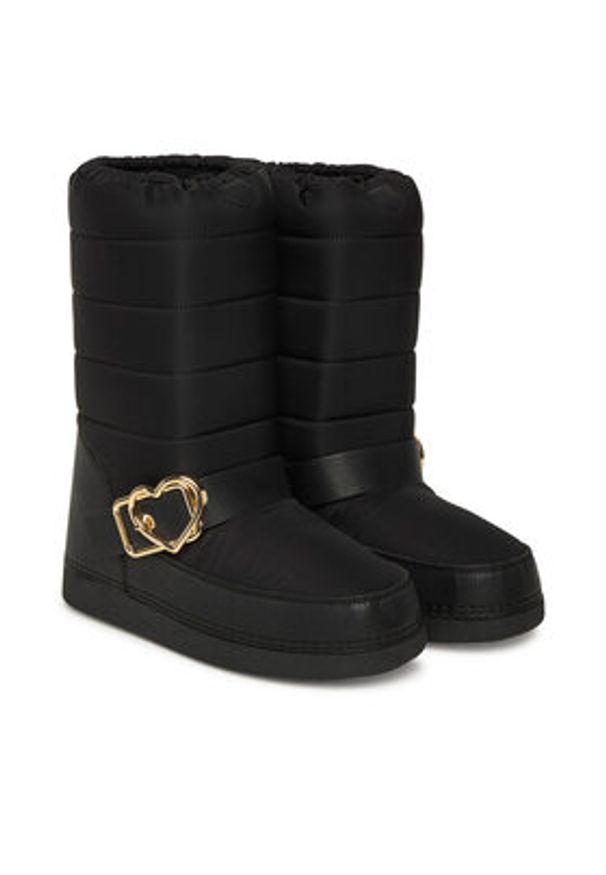 Love Moschino - LOVE MOSCHINO Śniegowce JA24442G0NISK00B Czarny. Kolor: czarny. Materiał: materiał