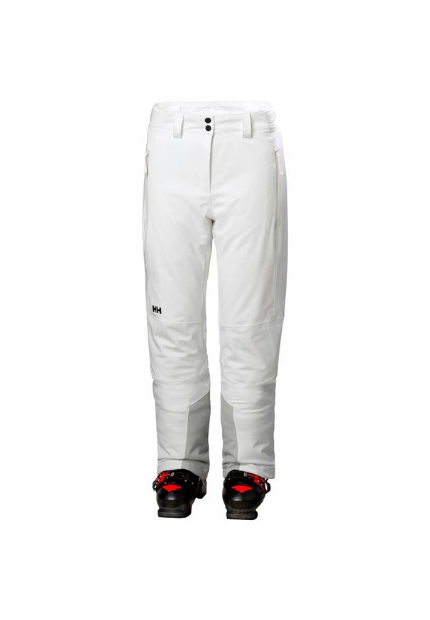 Spodnie narciarskie damskie Helly Hansen Alphelia 2.0. Kolor: biały. Sezon: zima. Sport: narciarstwo