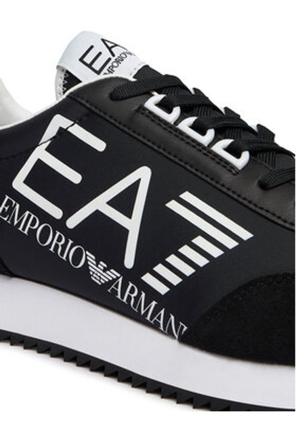 EA7 Emporio Armani Sneakersy 7X000541 AF18609 MZ175 Czarny. Kolor: czarny. Materiał: skóra