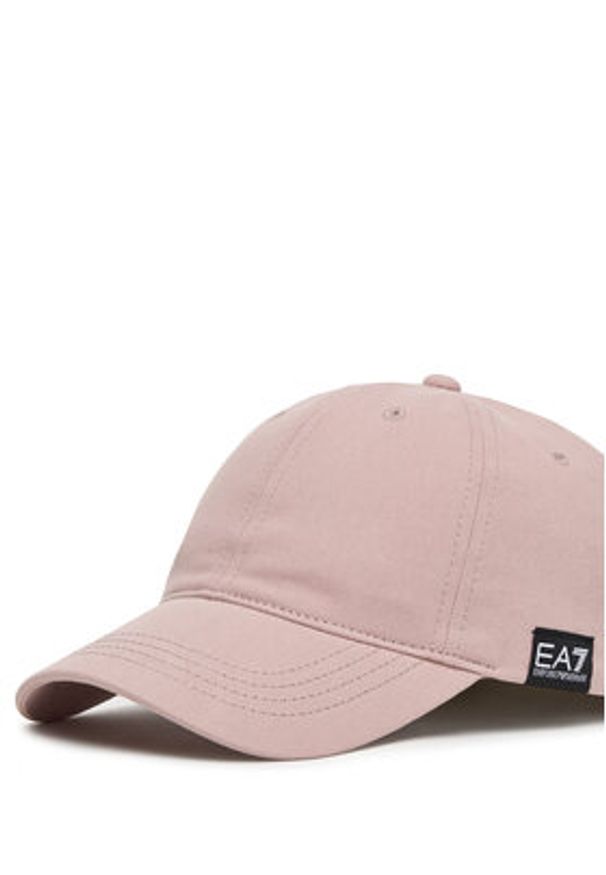 EA7 Emporio Armani Czapka z daszkiem 7X000047 AF11989 U4079 Różowy. Kolor: różowy. Materiał: materiał, bawełna