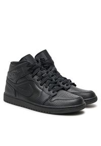 Nike Sneakersy Jordan Air 1 Mid 554724 091 Czarny. Kolor: czarny. Materiał: skóra #3