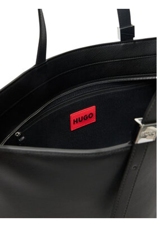 Hugo - HUGO Torebka 50541884 Czarny. Kolor: czarny. Materiał: skórzane