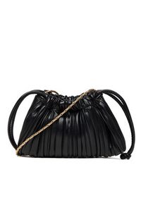 Calvin Klein Torebka Drawstring Plisse Conv Mini Cb P LV04F3077G Czarny. Kolor: czarny. Materiał: skórzane #3