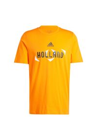 Adidas - Koszulka UEFA EURO24™ Holland. Kolor: pomarańczowy. Materiał: dzianina. Sport: piłka nożna