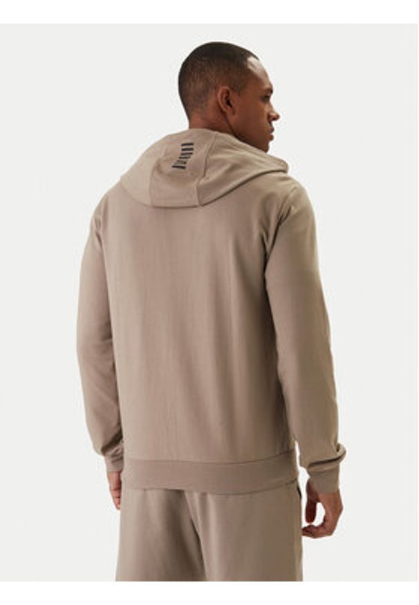 EA7 Emporio Armani Bluza 8NPM33 PJVRZ Beżowy Regular Fit. Kolor: beżowy. Materiał: bawełna