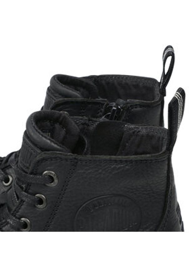 Palladium Trapery Pampa Zip Lth Ess 76888-008-M Czarny. Kolor: czarny. Materiał: skóra