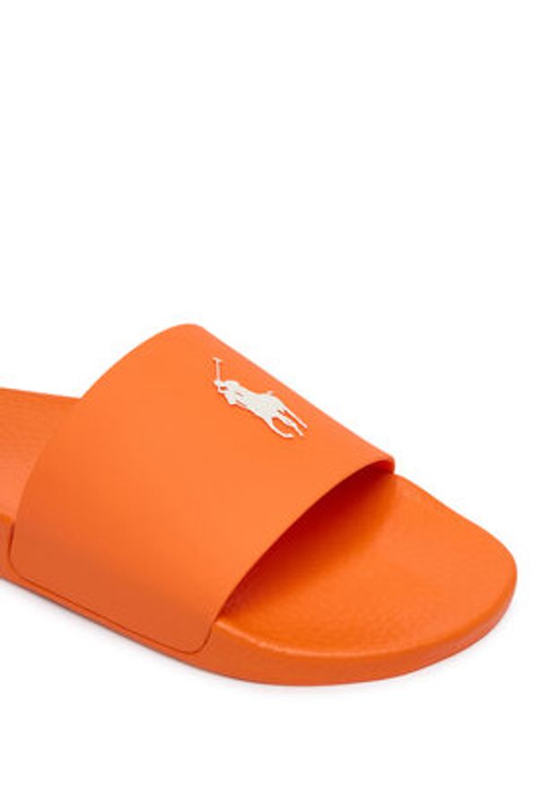 Polo Ralph Lauren Klapki 809P07314004 Pomarańczowy. Kolor: pomarańczowy. Materiał: guma