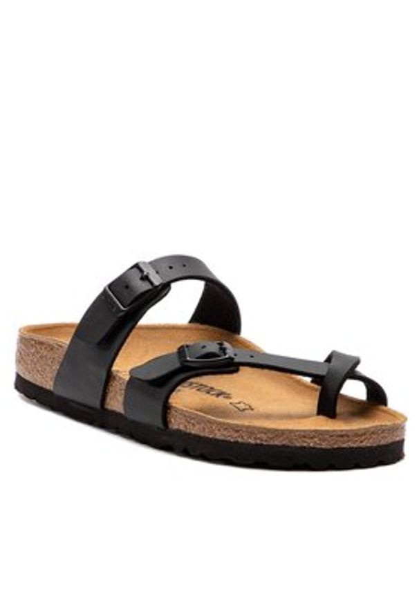 Birkenstock Japonki Mayari 0071793 Czarny. Kolor: czarny. Materiał: skóra