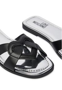 Love Moschino - LOVE MOSCHINO Klapki JA28092G0OIAX000 Czarny. Kolor: czarny. Materiał: skóra #3