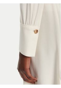 Elisabetta Franchi Sukienka koktajlowa AB-863-52E2-V590 Écru Regular Fit. Materiał: wiskoza. Styl: wizytowy