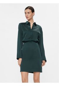 IVY & OAK - IVY OAK Sukienka koszulowa Naya IO1123F7588 Zielony Regular Fit. Kolor: zielony. Materiał: wiskoza. Typ sukienki: koszulowe