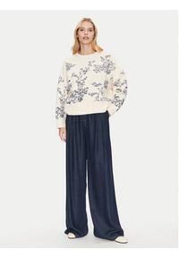 Munthe Bluza Friede 251111825163 Beżowy Relaxed Fit. Kolor: beżowy. Materiał: bawełna