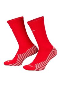 Nike - Skarpety Piłkarskie Unisex Dla Dorosłych Strike DriFIT. Kolor: czerwony. Sport: piłka nożna